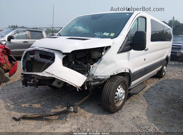 1FBAX9Y80PKC08686 2023 FORD TRANSIT-350 White Առջևի ձախ երեք քառորդ տեսարան