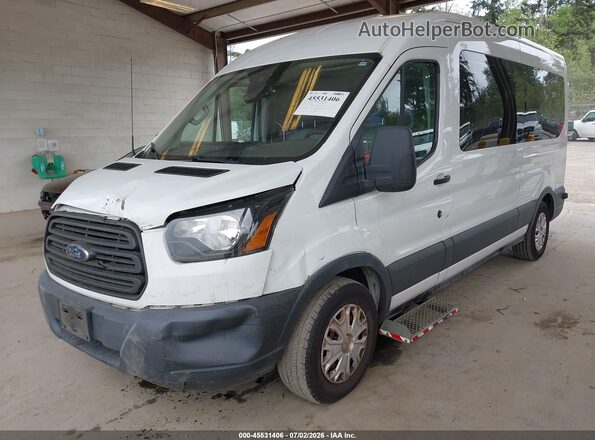 1FBZX2CM3JKA17897 2018 FORD TRANSIT-350 White Vista tres cuartos delantera izquierda