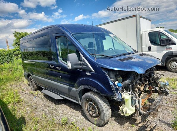 1FBZX2CM6HKB02968 2017 FORD TRANSIT Blue Przód prawy