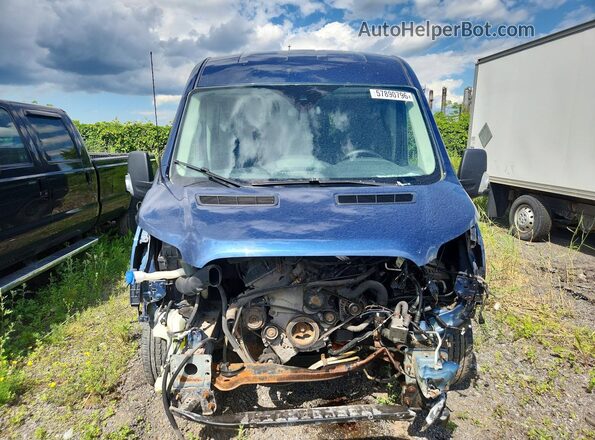 1FBZX2CM6HKB02968 2017 FORD TRANSIT Blue Widok z przodu