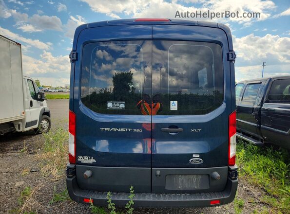1FBZX2CM6HKB02968 2017 FORD TRANSIT Blue Widok z tyłu