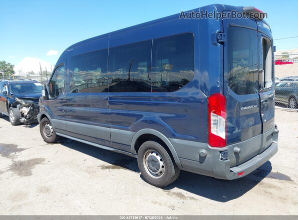 1FBZX2CM7JKA93929 2018 FORD TRANSIT-350 Blue Rear left