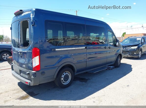 1FBZX2CM7JKA93929 2018 FORD TRANSIT-350 Blue Rear right