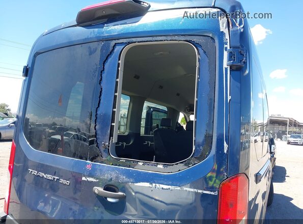 1FBZX2CM7JKA93929 2018 FORD TRANSIT-350 Blue Front view