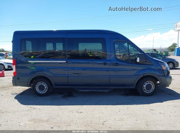 1FBZX2CM7JKA93929 2018 FORD TRANSIT-350 Blue Rear interior view