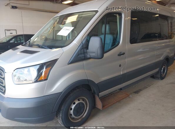 1FBZX2CM8JKB40563 2018 FORD TRANSIT-350 Silver Przód lewy