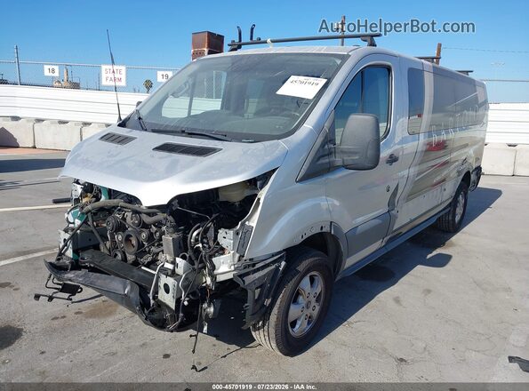 1FBZX2YM8JKA70006 2018 FORD TRANSIT-350 Silver Front left