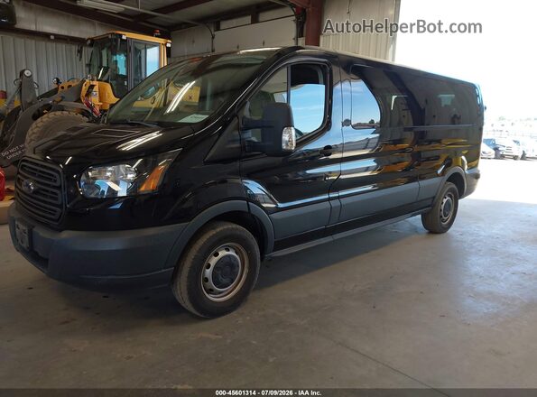 1FBZX2YM9JKA70855 2018 FORD TRANSIT-350 Black Vista tres cuartos delantera izquierda