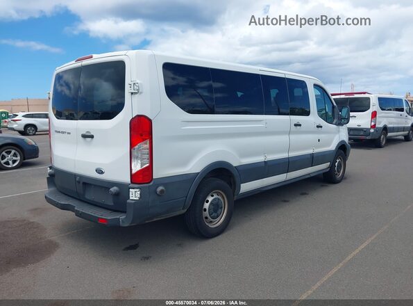 1FBZX2ZM0JKB43075 2018 FORD TRANSIT-350 White Tył prawy