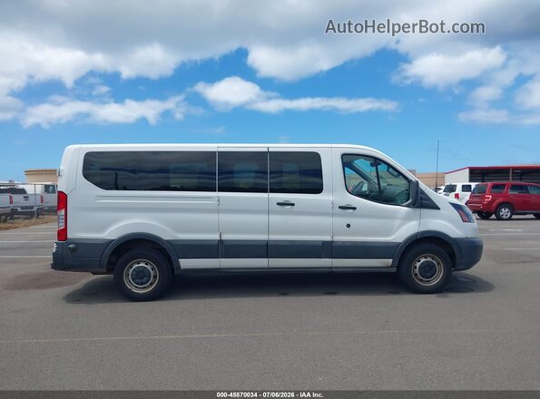 1FBZX2ZM0JKB43075 2018 FORD TRANSIT-350 White Widok wnętrza 360 stopni