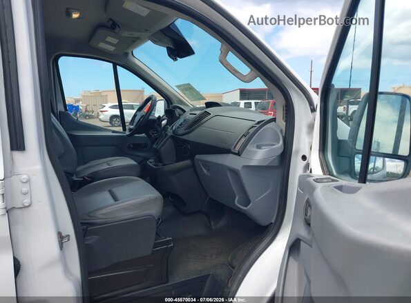1FBZX2ZM0JKB43075 2018 FORD TRANSIT-350 White Widok wnętrza z przodu