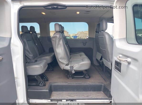1FBZX2ZM0JKB43075 2018 FORD TRANSIT-350 White Widok naklejki z numerem VIN