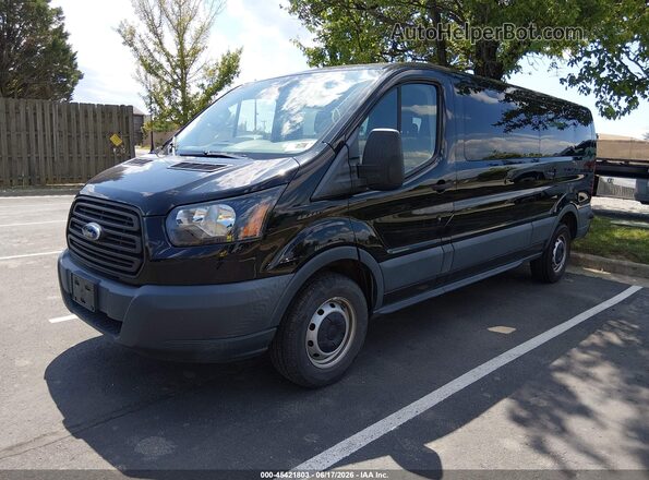 1FBZX2ZM1JKB18864 2018 FORD TRANSIT-350 Black Առջևի ձախ երեք քառորդ տեսարան