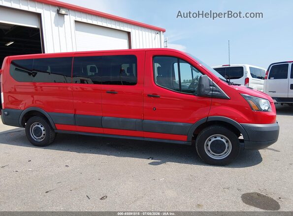 1FBZX2ZM1JKB53002 2018 FORD TRANSIT-350 Red Вид задньої частини салону