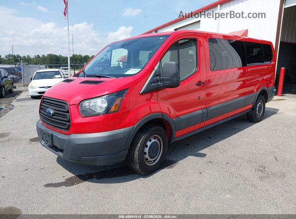 1FBZX2ZM1JKB53002 2018 FORD TRANSIT-350 Red Передня ліва чверть
