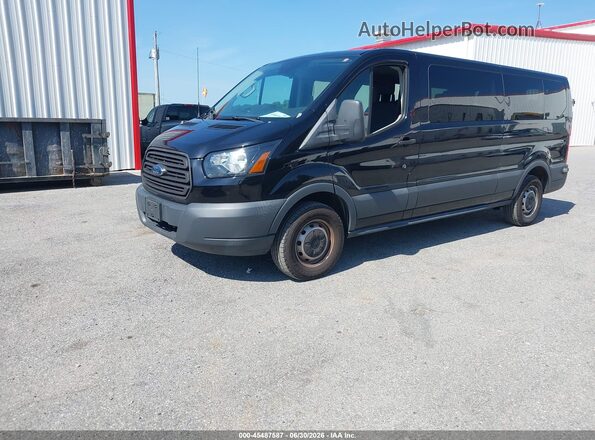 1FBZX2ZM3JKB42664 2018 FORD TRANSIT-350 Black Vista tres cuartos delantera izquierda