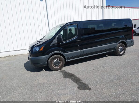 1FBZX2ZM3JKB52742 2018 FORD TRANSIT-350 Black წინა მარცხენა ხედი სამი მეოთხედიდან