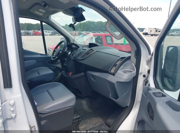1FBZX2ZM5JKB52855 2018 FORD TRANSIT-350 White Вид салону спереду