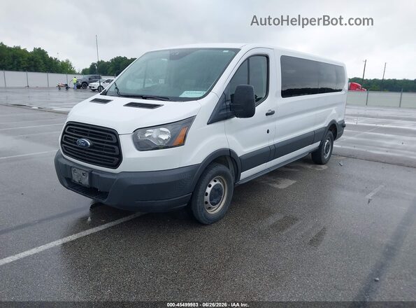 1FBZX2ZM6JKB31299 2018 FORD TRANSIT-350 White წინა მარცხენა ხედი სამი მეოთხედიდან