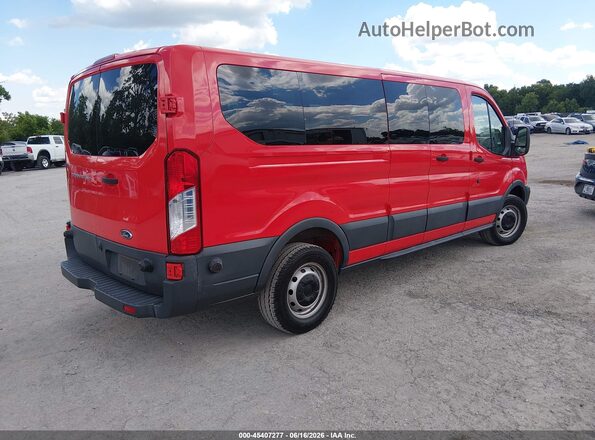 1FBZX2ZM6JKB52847 2018 FORD TRANSIT-350 Red Задня права чверть