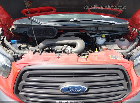1FBZX2ZM6JKB52847 2018 FORD TRANSIT-350 Red Вид ззаду