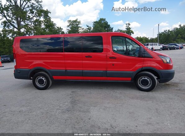 1FBZX2ZM6JKB52847 2018 FORD TRANSIT-350 Red Вид задньої частини салону