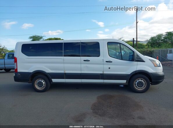 1FBZX2ZM6KKB43616 2019 FORD TRANSIT-350 White Widok wnętrza 360 stopni