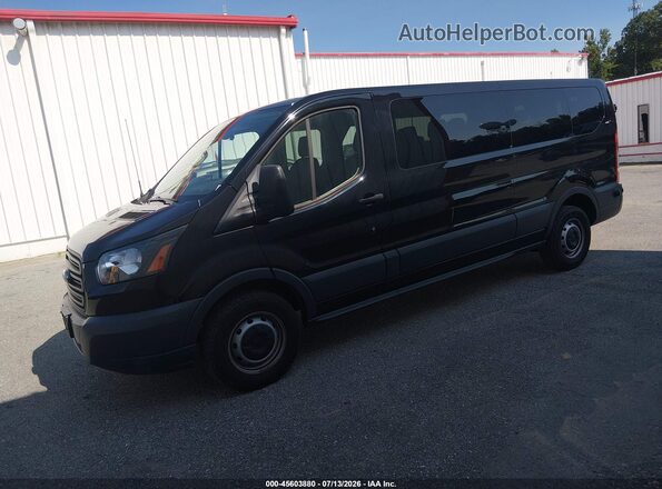 1FBZX2ZM7JKB52744 2018 FORD TRANSIT-350 Black წინა მარცხენა ხედი სამი მეოთხედიდან