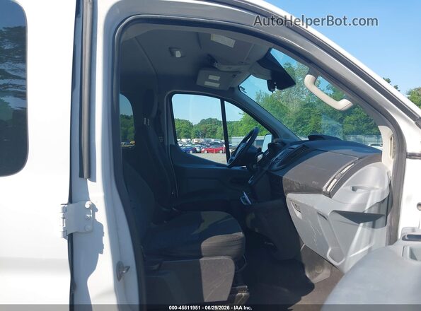 1FBZX2ZM8JKB31305 2018 FORD TRANSIT-350 White Vista interior delantera