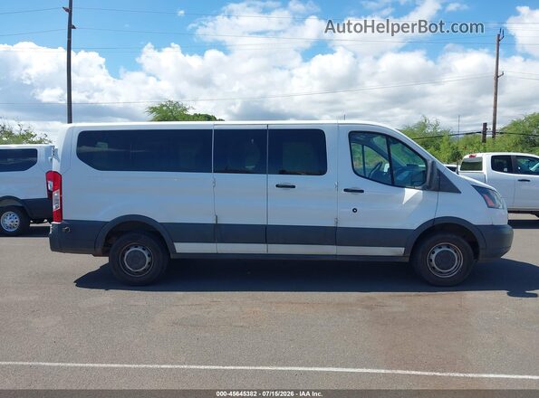 1FBZX2ZM8JKB43079 2018 FORD TRANSIT-350 White Widok wnętrza 360 stopni