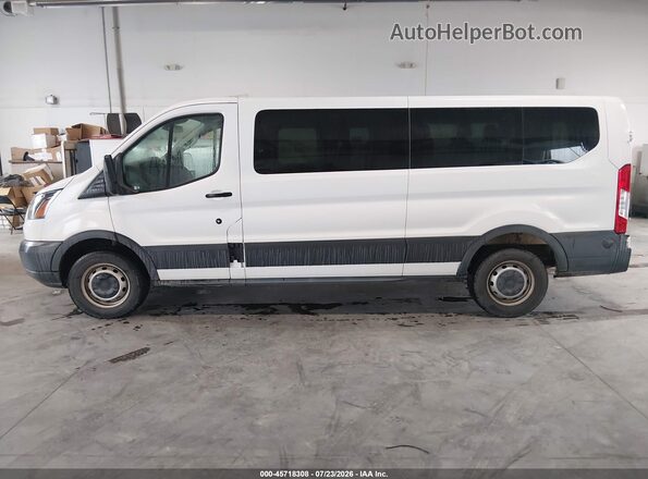 1FBZX2ZM9JKB07224 2018 FORD TRANSIT-350 White Widok wnętrza 360 stopni