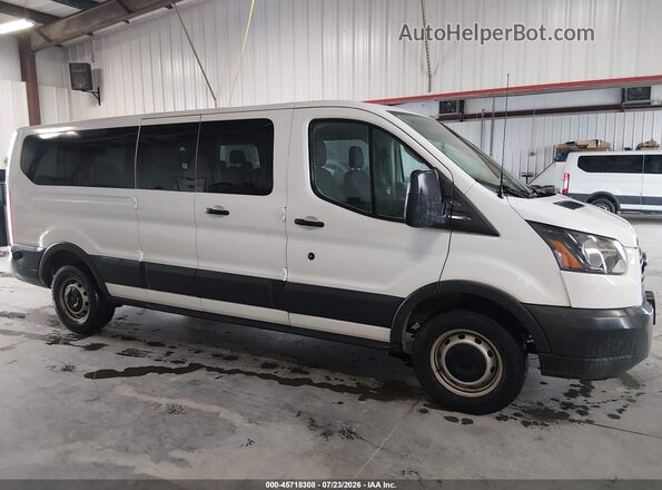 1FBZX2ZM9JKB07224 2018 FORD TRANSIT-350 White Widok wnętrza z tyłu
