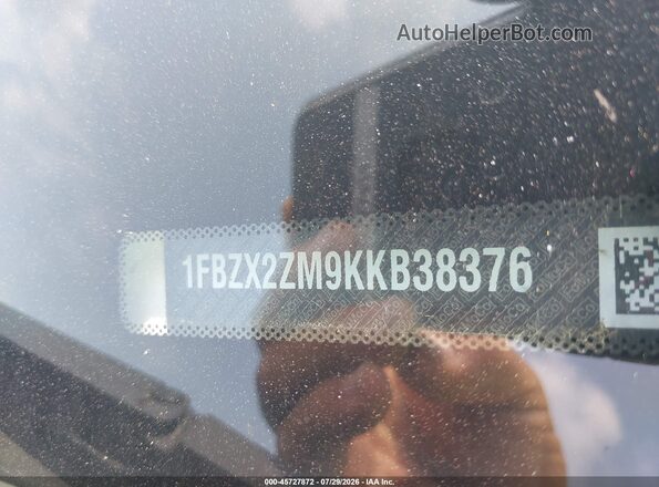 1FBZX2ZM9KKB38376 2019 FORD TRANSIT-350 White 