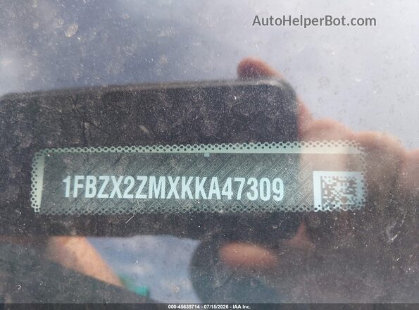 1FBZX2ZMXKKA47309 2019 FORD TRANSIT-350 White Вид підкапотного простору