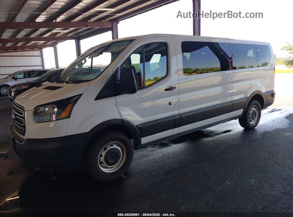 1FBZX2ZMXKKB43621 2019 FORD TRANSIT-350 White Vista tres cuartos delantera izquierda