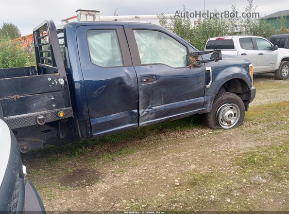 1FD7X2B64HEE21110 2017 FORD F-250 Blue Widok z tyłu