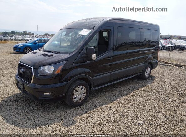 1FDAX2C83RKA16042 2024 FORD TRANSIT-350 Black წინა მარცხენა ხედი სამი მეოთხედიდან