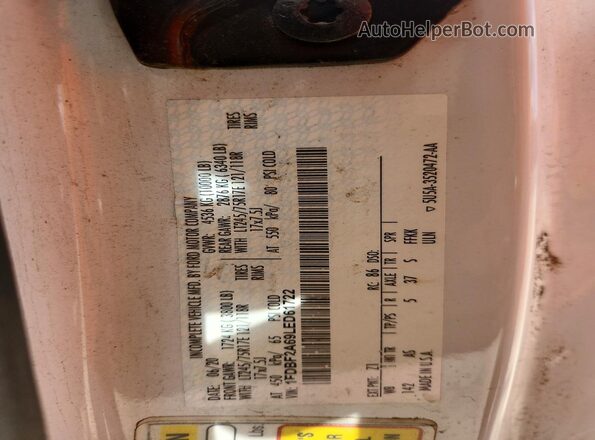 1FDBF2A69LED61722 2020 FORD F250 White ძრავის განყოფილების ხედი