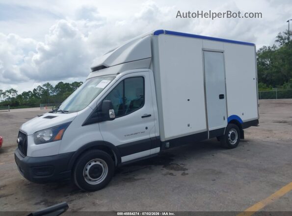1FDBW5Z81NKA39765 2022 FORD TRANSIT-350 White წინა მარცხენა ხედი სამი მეოთხედიდან