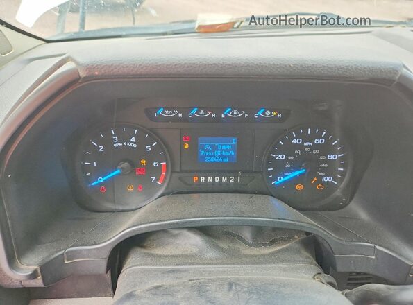 1FDRF3G61HEE06350 2017 FORD F350 White Vista del cuadro de instrumentos
