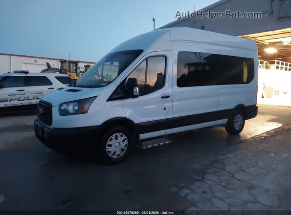 1FDZX2XM1KKB61144 2019 FORD TRANSIT-350 White Առջևի ձախ երեք քառորդ տեսարան