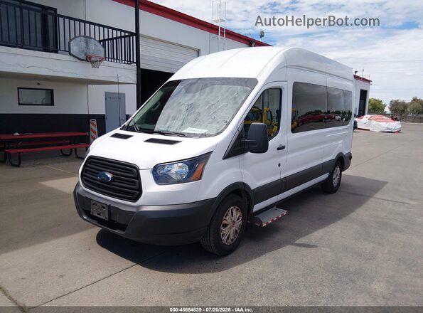1FDZX2XM2KKB72833 2019 FORD TRANSIT-350 White Vista tres cuartos delantera izquierda