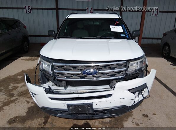 1FM5K7B80JGB07808 2018 FORD EXPLORER Белый Вид щитка приборов