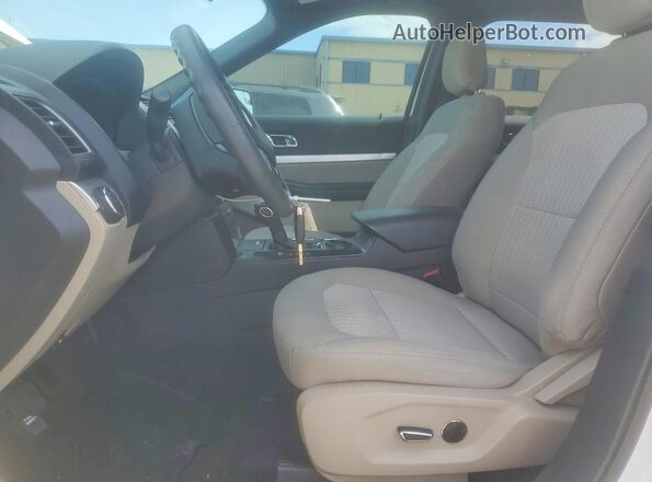 1FM5K7B80JGB08070 2018 FORD EXPLORER White წინა სალონის ხედი