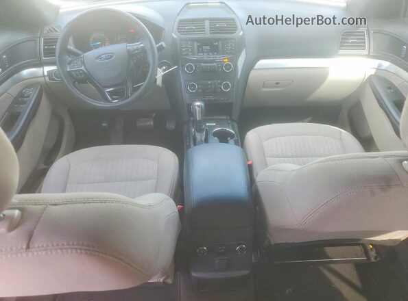 1FM5K7B80JGB08070 2018 FORD EXPLORER White წინა პანელის ხედი