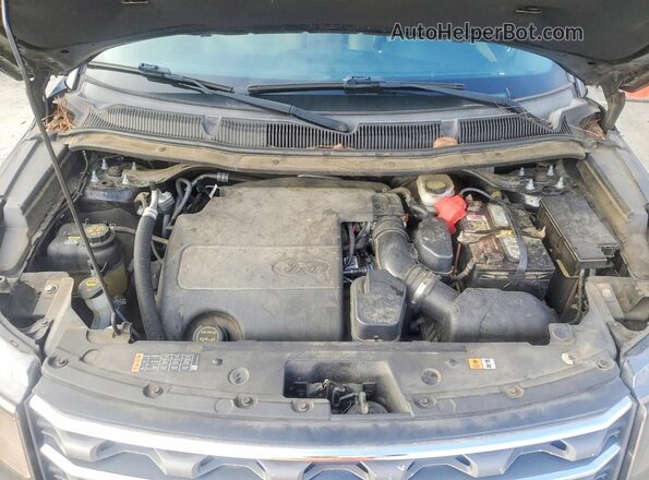 1FM5K7B81GGA93412 2016 FORD EXPLORER Черный Вид подкапотного пространства