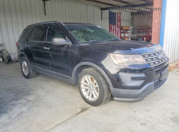 1FM5K7B81GGA93412 2016 FORD EXPLORER Черный Передняя правая четверть