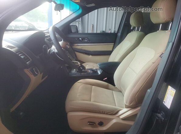 1FM5K7B81GGA93412 2016 FORD EXPLORER Черный Вид салона спереди