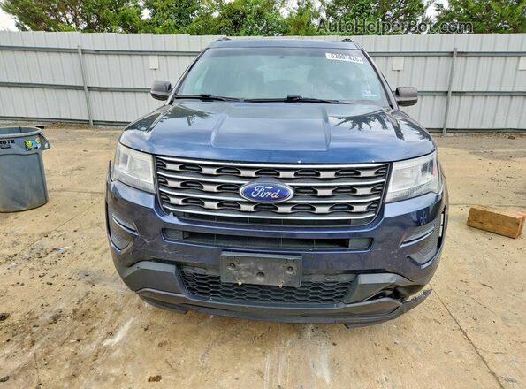 1FM5K7B81HGC58215 2017 FORD EXPLORER Blue Front view