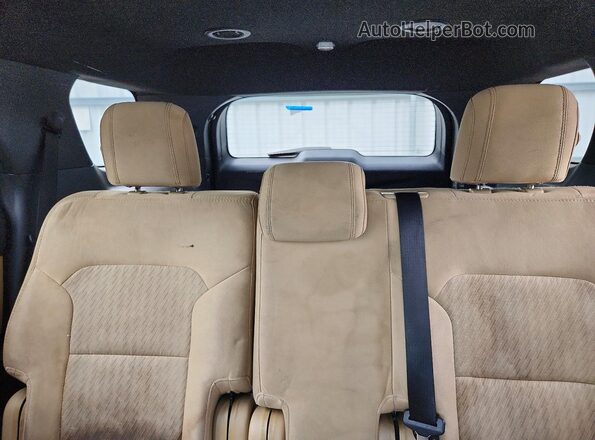 1FM5K7B81HGC58215 2017 FORD EXPLORER Blue Rear seats view